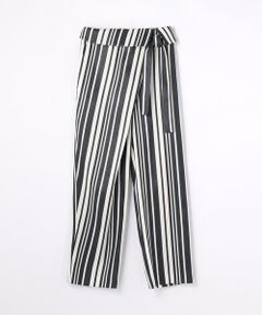 TOMORROWLAND / トゥモローランド その他パンツ | ランダムストライプ アシンメトリーベルテッドパンツ