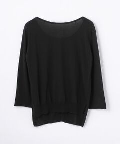 TOMORROWLAND / トゥモローランド ニット・セーター | ハイゲージクレープコットン 2wayプルオーバー