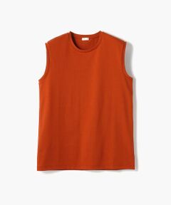 TOMORROWLAND / トゥモローランド カットソー | ファインコットン ノースリーブプルオーバー