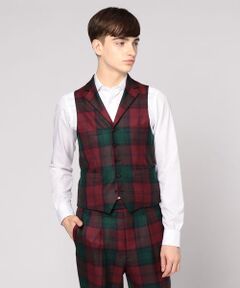 TOMORROWLAND / トゥモローランド ベスト | ウールサージ 5ボタンベスト