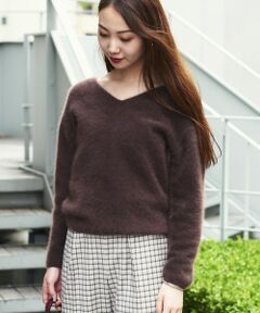 TOMORROWLAND / トゥモローランド ニット・セーター | フラッフィーヤーン Vネックプルオーバー