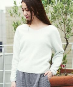 TOMORROWLAND / トゥモローランド ニット・セーター | フラッフィーヤーン Vネックプルオーバー