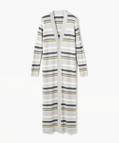 TOMORROWLAND / トゥモローランド カーディガン・ボレロ | ギザコットンリブ Vネックロングカーディガン