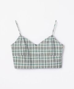 TOMORROWLAND / トゥモローランド その他トップス | レーヨンポリエステルリネンチェック ビスチェ