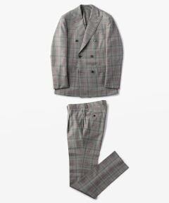 Super100'sウール 6Bダブルブレストスーツ DORMEUIL AMADEUS 365