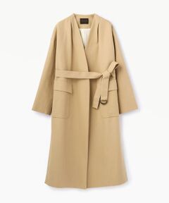 TOMORROWLAND / トゥモローランド その他アウター | コットン ベルテッドノーカラーコート