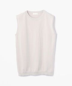 TOMORROWLAND / トゥモローランド ニット・セーター | ハイツイストコットン ノースリーブプルオーバー