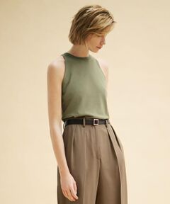 TOMORROWLAND / トゥモローランド ニット・セーター | レーヨンポリエステル アメリカンスリーブプルオーバー