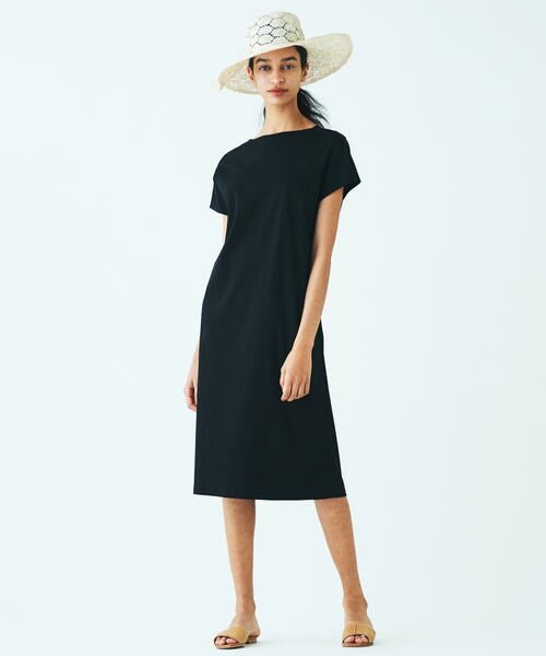 セール コットンジャージー バックツイストワンピース ミニ丈 ひざ丈ワンピース Tomorrowland トゥモローランド ファッション通販 タカシマヤファッションスクエア