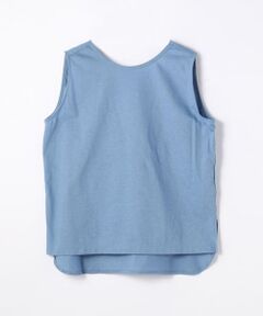 TOMORROWLAND / トゥモローランド カットソー | コットンリネン バックリボンノースリーブプルオーバー