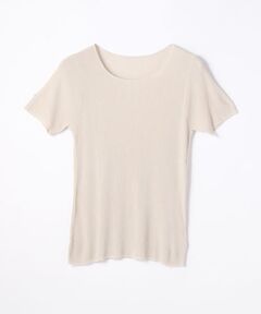 TOMORROWLAND / トゥモローランド ニット・セーター | レーヨンポリエステルリブ ハーフスリーブプルオーバー