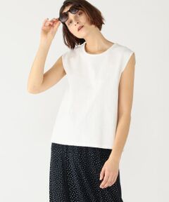 TOMORROWLAND / トゥモローランド カットソー | スーピマコットンジャージー ノースリーブプルオーバー