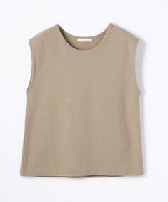 TOMORROWLAND / トゥモローランド カットソー | スーピマコットンジャージー ノースリーブプルオーバー