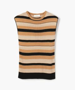 TOMORROWLAND / トゥモローランド ニット・セーター | アセテートコットンシルクリブ ノースリーブプルオーバー