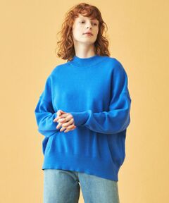 TOMORROWLAND / トゥモローランド ニット・セーター | コットンスムース ビルドネックプルオーバー