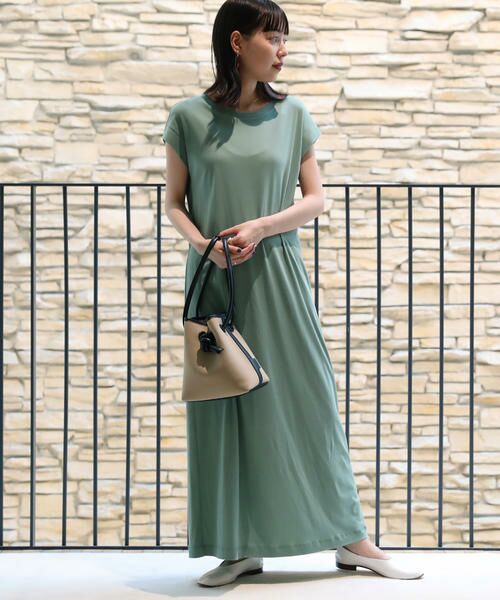 セール コットン フレンチスリーブワンピース ロング マキシ丈ワンピース Tomorrowland トゥモローランド ファッション通販 タカシマヤファッションスクエア