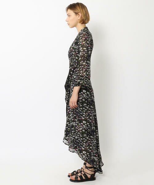 セール Ganni フラワープリントカシュクールワンピース ロング マキシ丈ワンピース Tomorrowland トゥモローランド ファッション通販 タカシマヤファッションスクエア