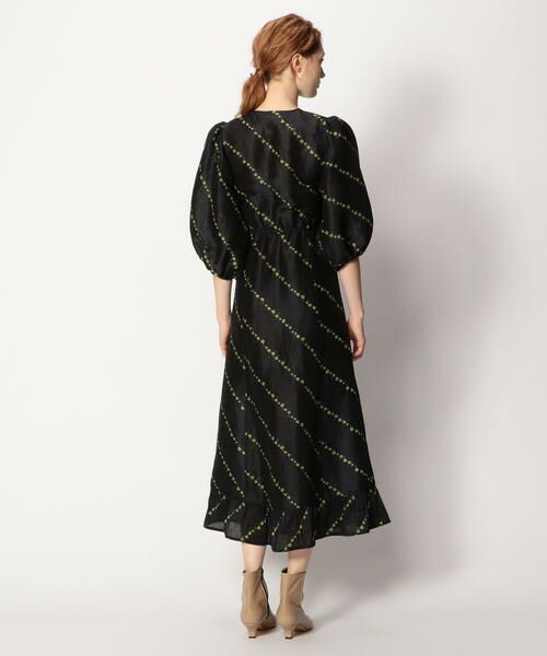 セール Ganni シルクリネン ロングワンピース ロング マキシ丈ワンピース Tomorrowland トゥモローランド ファッション通販 タカシマヤファッションスクエア