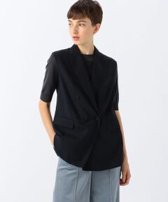 TOMORROWLAND / トゥモローランド ベスト | ウールポリエステル ダブルブレストジレ