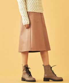 TOMORROWLAND / トゥモローランド ミニ・ひざ丈スカート | フェイクレザー トラペーズスカート