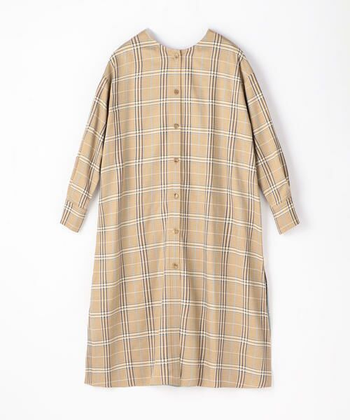 セール レーヨンチェックプリント シャツワンピース ミニ丈 ひざ丈ワンピース Tomorrowland トゥモローランド ファッション通販 タカシマヤファッションスクエア