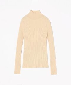 TOMORROWLAND / トゥモローランド ニット・セーター | ウーステッドウールリブ ハイネックプルオーバー