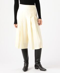 TOMORROWLAND / トゥモローランド ショート・ハーフ・半端丈パンツ | ウールサキソニー プリーツキュロットパンツ