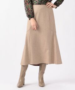 TOMORROWLAND / トゥモローランド ミニ・ひざ丈スカート | シャイニーヘリンボーン マーメイドスカート