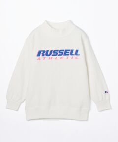 RUSSELL ATHLETIC コットンプリント ビルドネックプルオーバー