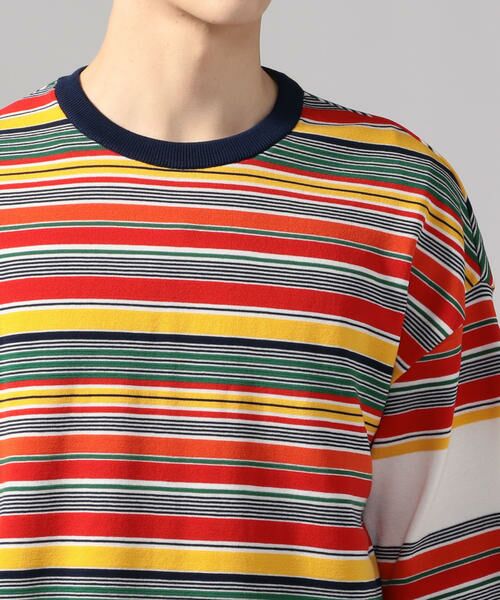 セール カラフルボーダー ビッグニットtシャツ Tricot T Tシャツ Tomorrowland トゥモローランド ファッション通販 タカシマヤファッションスクエア