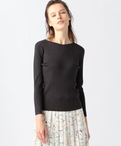 TOMORROWLAND / トゥモローランド ニット・セーター | シルクポリエステルリブ 2-wayプルオーバー