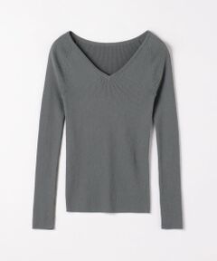 TOMORROWLAND / トゥモローランド ニット・セーター | ギザコットンリブ Vネックプルオーバー