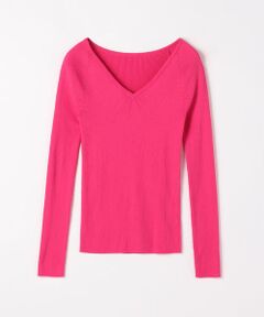 TOMORROWLAND / トゥモローランド ニット・セーター | ギザコットンリブ Vネックプルオーバー