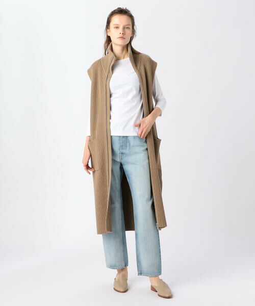 セール コットンカシミヤウール ハイネックロングジレ ニット セーター Tomorrowland トゥモローランド ファッション通販 タカシマヤファッションスクエア