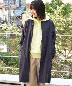 TOMORROWLAND / トゥモローランド ステンカラーコート | コットンウォッシュドツイル ワークコート