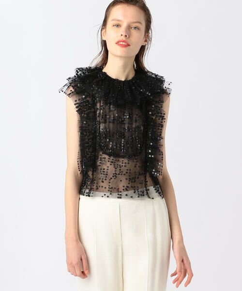 【セール】 RACHEL COMEY ALZA チュールノースリーブブラウス (シャツ・ブラウス)|TOMORROWLAND / トゥモローランド ファッション通販 タカシマヤファッションスクエア