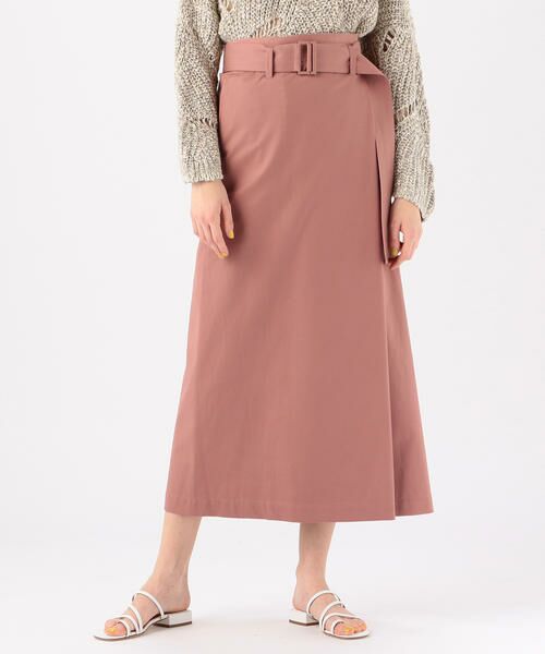 TOMORROWLAND スカート サップルツイル ベルテッドロングスカート