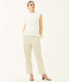 TOMORROWLAND / トゥモローランド サロペット・オールインワン | ドライダブルクロスプリーツコンビ オールインワン