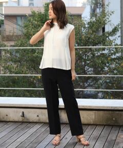 TOMORROWLAND / トゥモローランド サロペット・オールインワン | ドライダブルクロスプリーツコンビ オールインワン