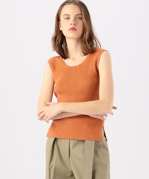 セール コットンリブ バックレースアップタンクトップ タンクトップ Tomorrowland トゥモローランド ファッション通販 タカシマヤファッションスクエア