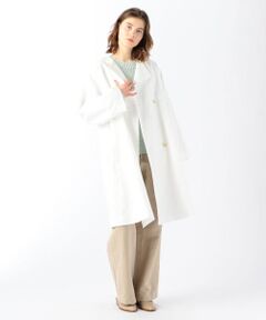 TOMORROWLAND / トゥモローランド その他アウター | コットンリネンツイル ノーカラーコート