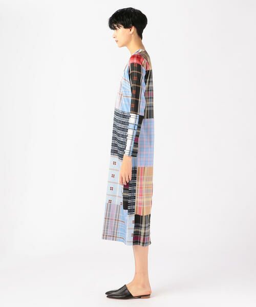 セール Ganni シルクストレッチサテン パッチワークドレス ミニ丈 ひざ丈ワンピース Tomorrowland トゥモローランド ファッション通販 タカシマヤファッションスクエア