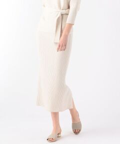 TOMORROWLAND / トゥモローランド ロング・マキシ丈スカート | コットンランダムリブ タイトスカート
