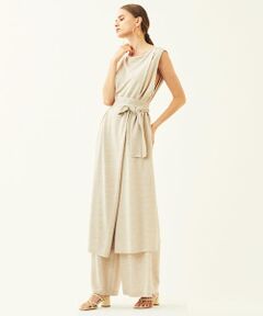 TOMORROWLAND / トゥモローランド ロング・マキシ丈ワンピース | ラメジャージー ショルダータックワンピース