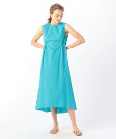 TOMORROWLAND / トゥモローランド ロング・マキシ丈ワンピース | コットンタイプライター ノースリーブフレアワンピース