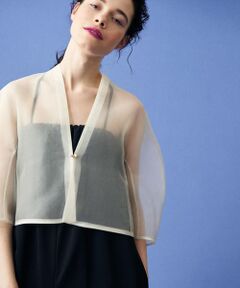 TOMORROWLAND / トゥモローランド その他アウター | シルクオーガンジー バックタックボレロ