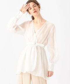 TOMORROWLAND / トゥモローランド シャツ・ブラウス | ラミー カシュクールロングブラウス