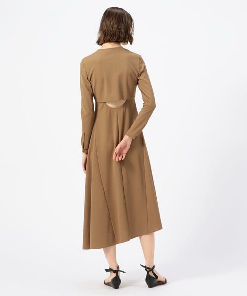 TOMORROWLAND / トゥモローランド ロング・マキシ丈ワンピース | クレープジョーゼット フレアワンピース | 詳細4