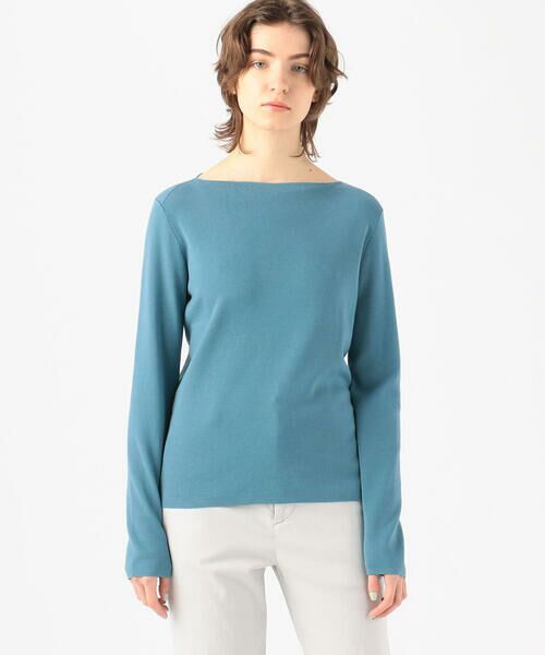 TOMORROWLAND / トゥモローランド ニット・セーター | シーアイランドコットン ボートネックプルオーバー | 詳細4