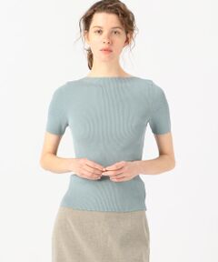 TOMORROWLAND / トゥモローランド ニット・セーター | ギザコットンリブ ボートネックプルオーバー